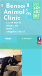 Mobile Screenshot of bensonanimalclinic.com